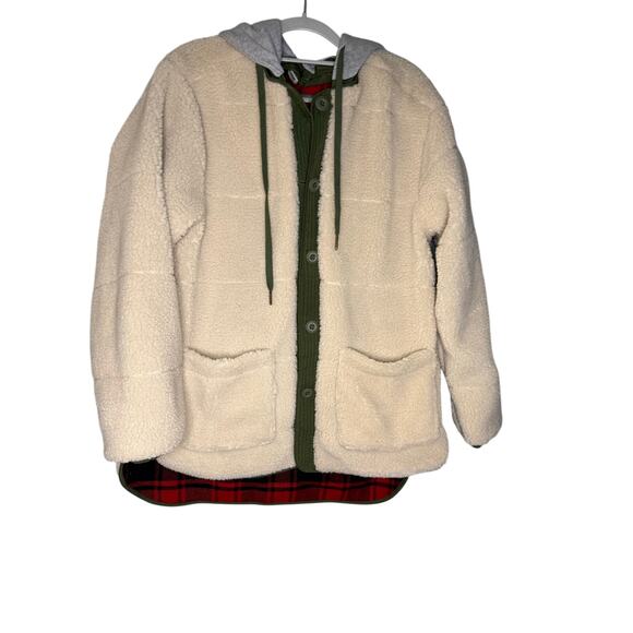 Sundance reversible buffalo plaid and Sherpa jacket - Picture 6 of 10